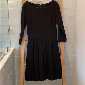 Banana Republic black pleated dress